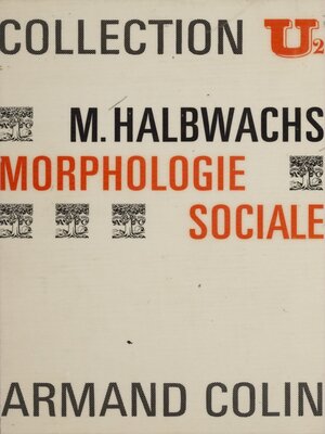 cover image of Morphologie sociale